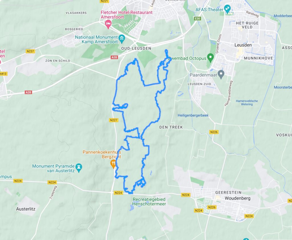 MTB-route blauw